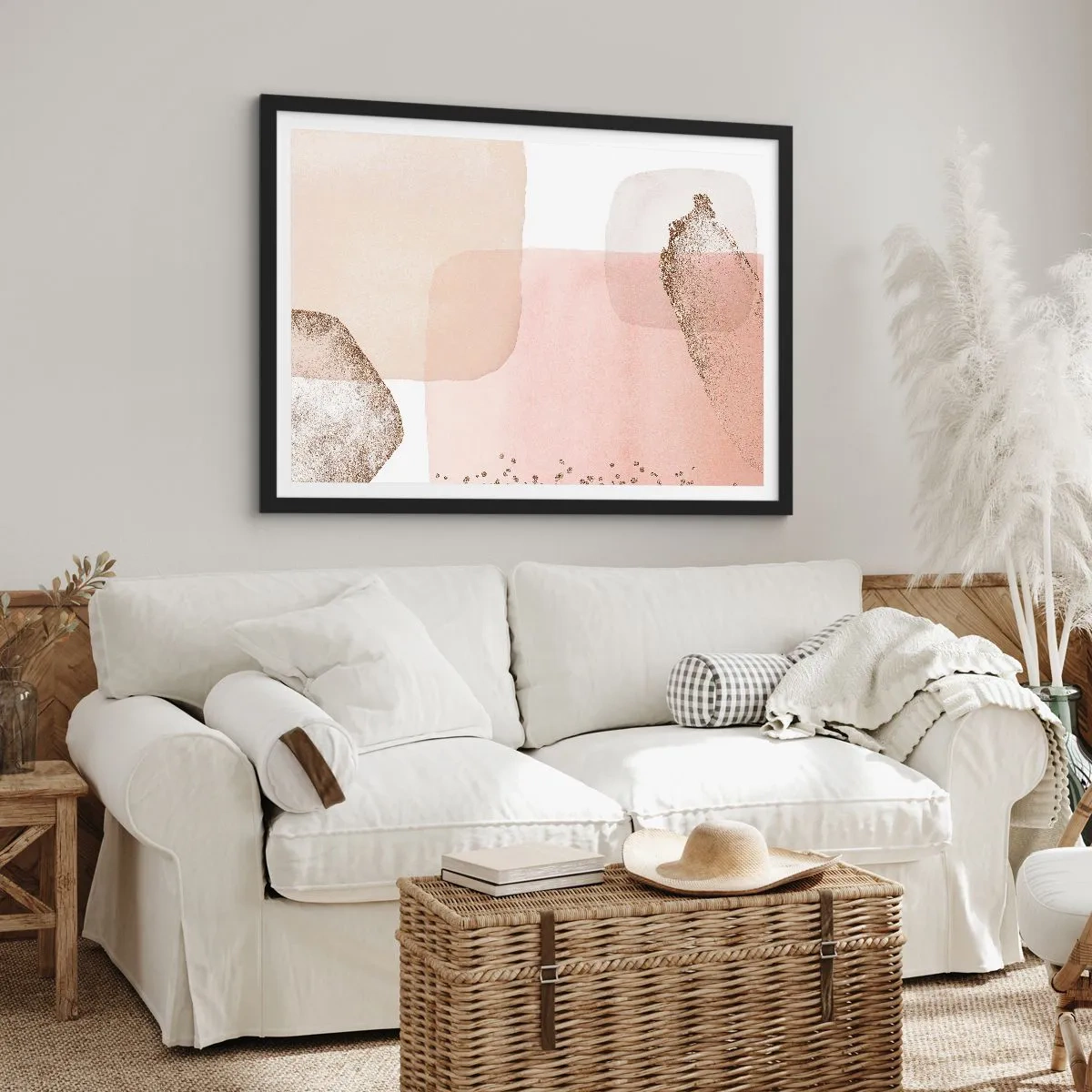 Poster în ramă neagră - O privire prin culoare - 91x61 cm