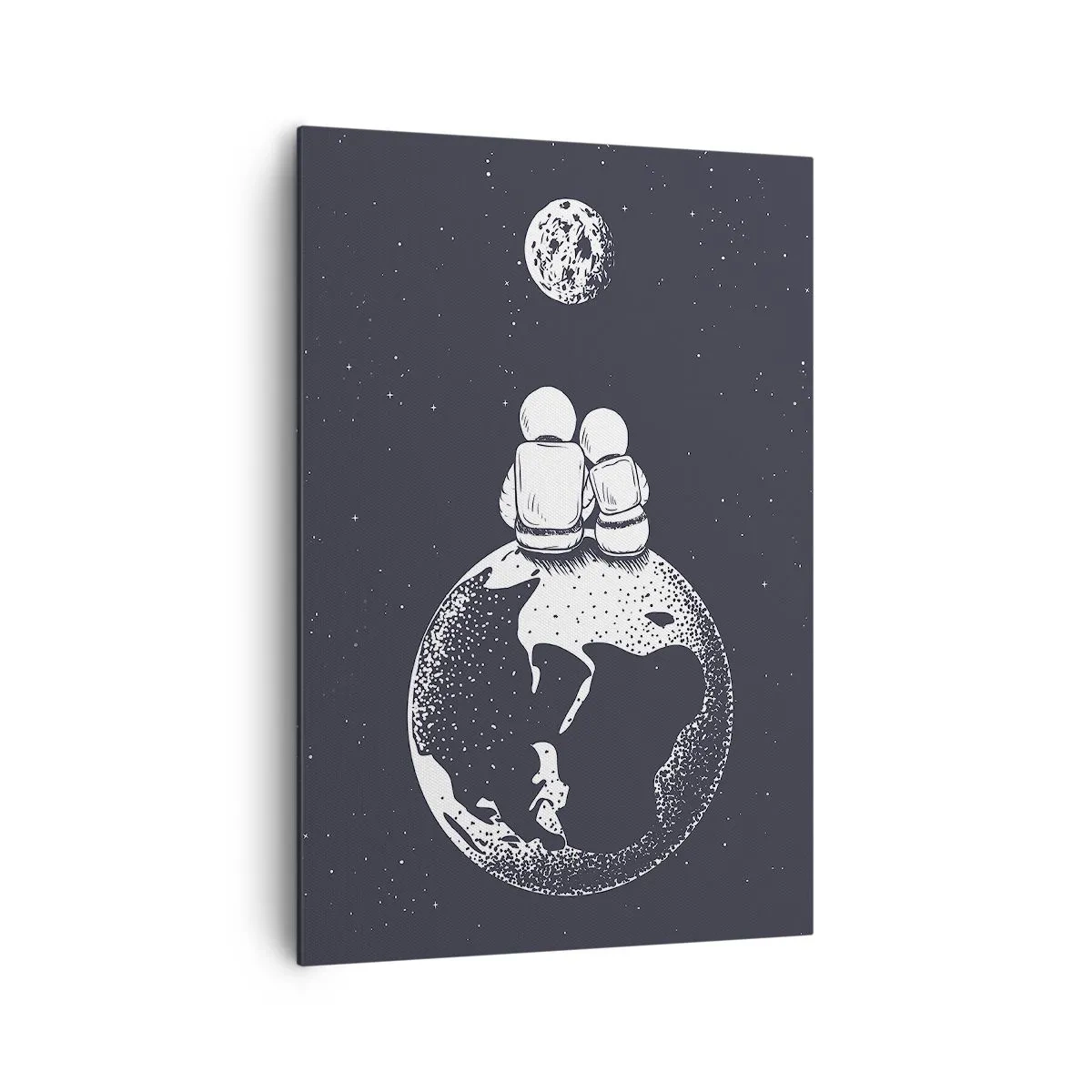 Tablou pe pânză - Poveste cosmică de dragoste - 70x100 cm