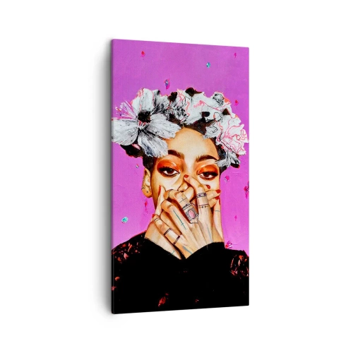 Tablou pe pânză - Un pic nebună - 45x80 cm