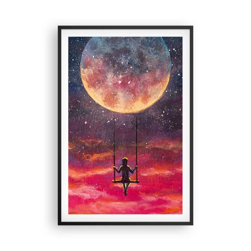 Poster în ramă neagră - Cu capul în nori - 61x91 cm