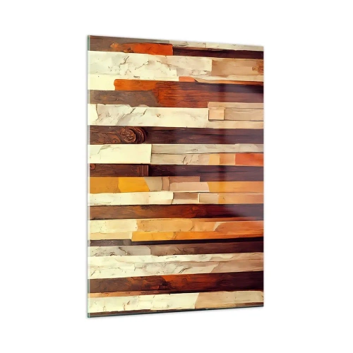 Tablou pe sticlă - Imnul copacilor din pădure - 50x70 cm