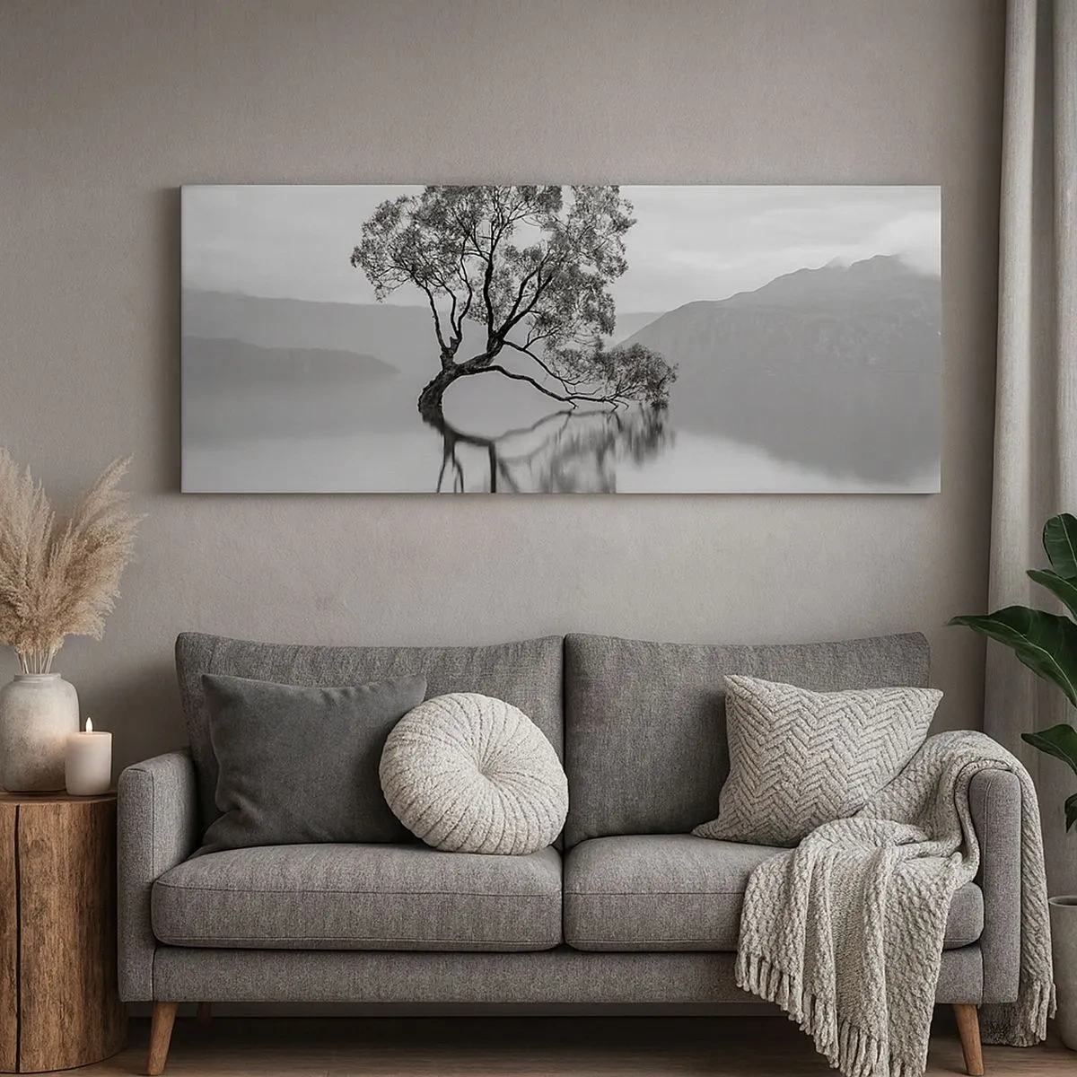 Tablou pe pânză - Există o țară - 100x40 cm