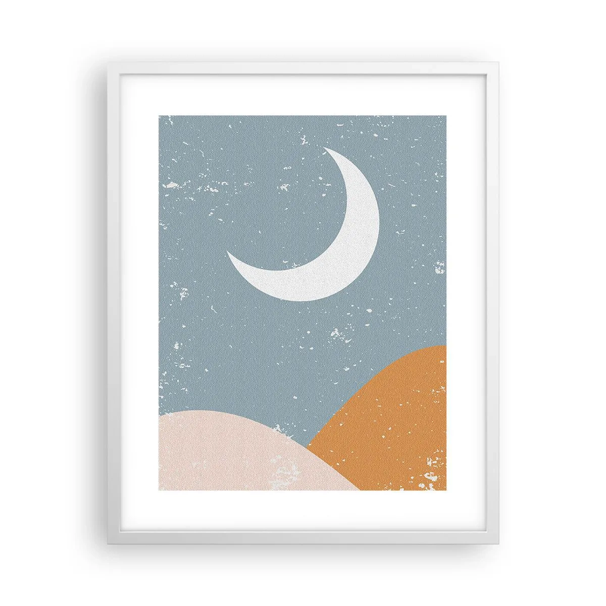 Poster în ramă albă - Miracol tuturor nopții - 40x50 cm