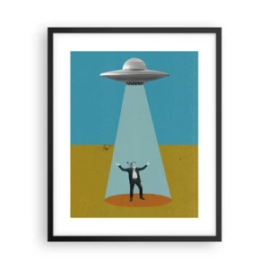 Poster în ramă neagră - Întâlnire de gradul III - 40x50 cm