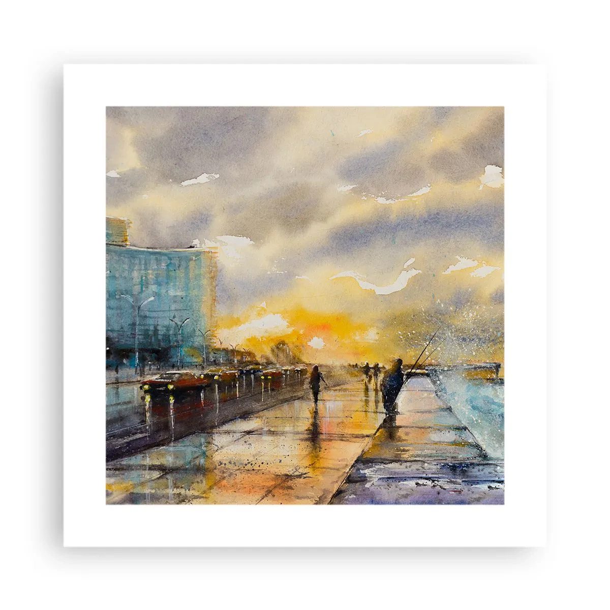 Poster - Viața pe țărm - 40x40 cm