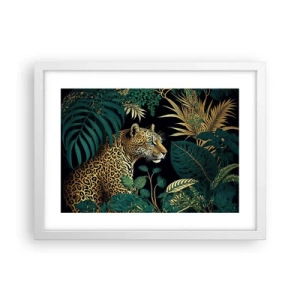 Poster în ramă albă - Domnitorul junglei - 40x30 cm