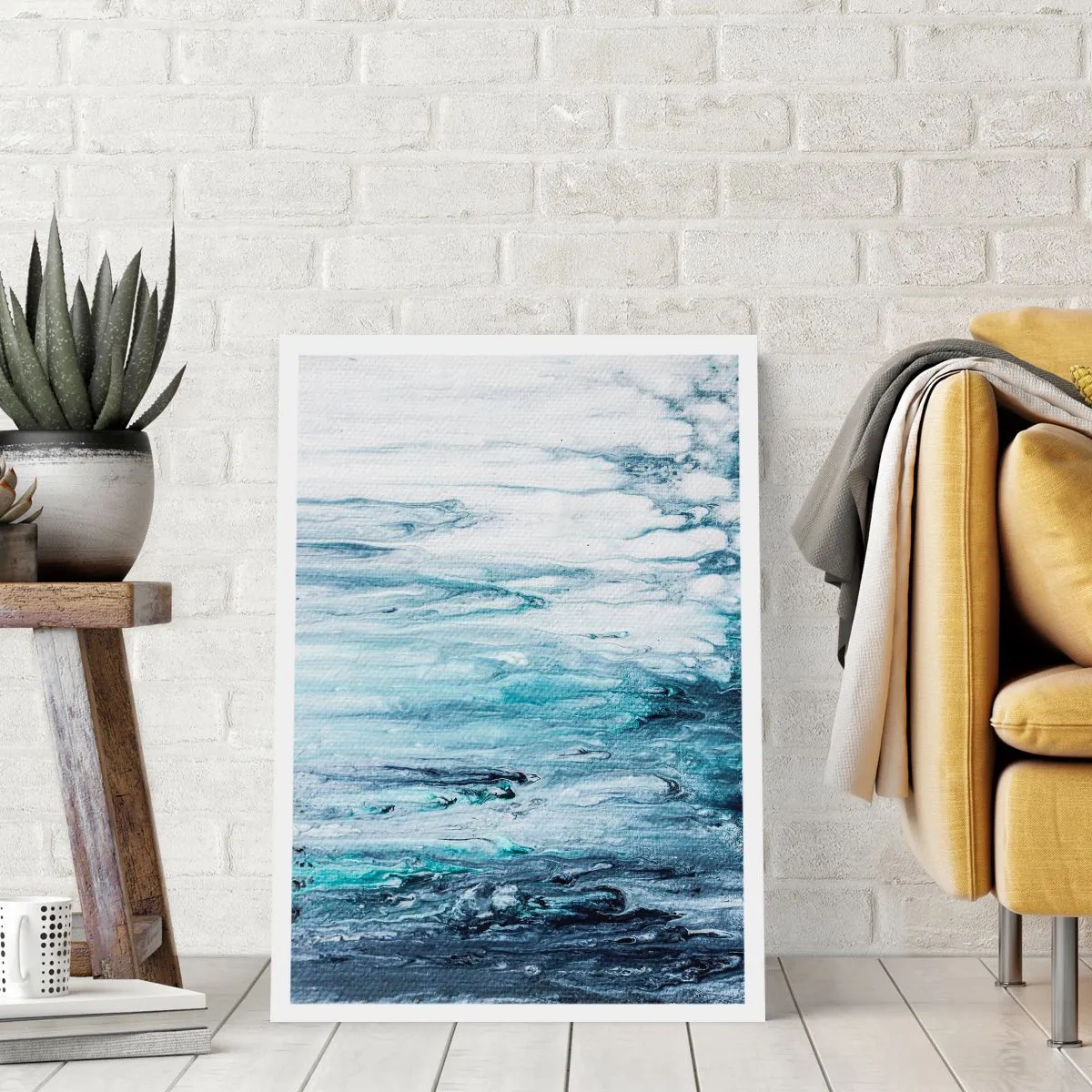 Poster - Țurțuri de albastru - 40x50 cm