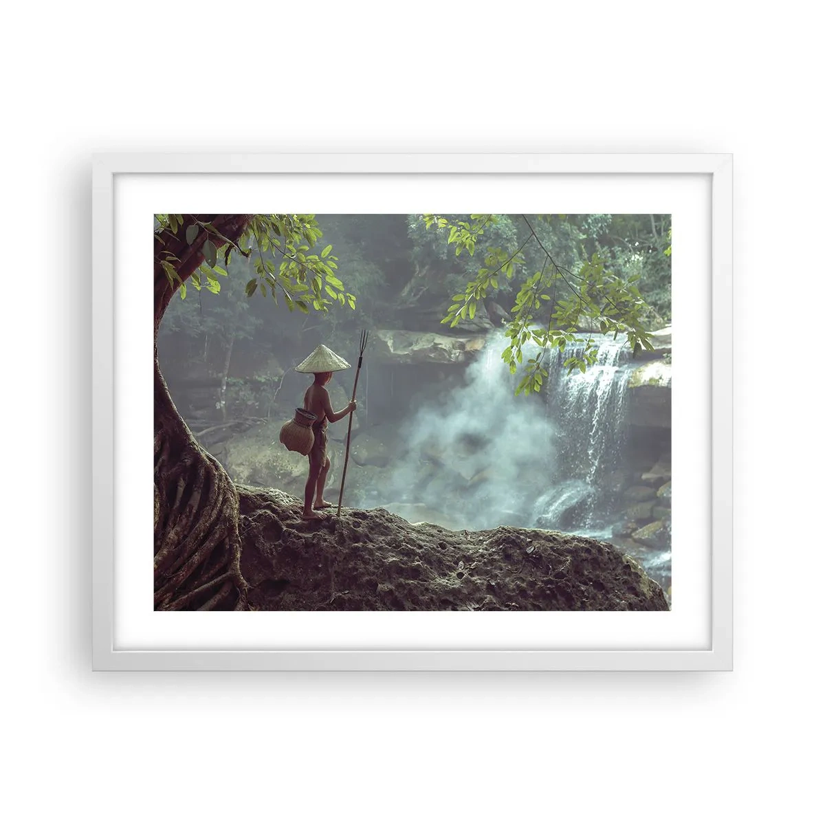 Poster în ramă albă - Prietenul naturii - 50x40 cm