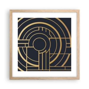 Poster în ramă de stejar deschis - Întoarcerea lucrurilor - 40x40 cm
