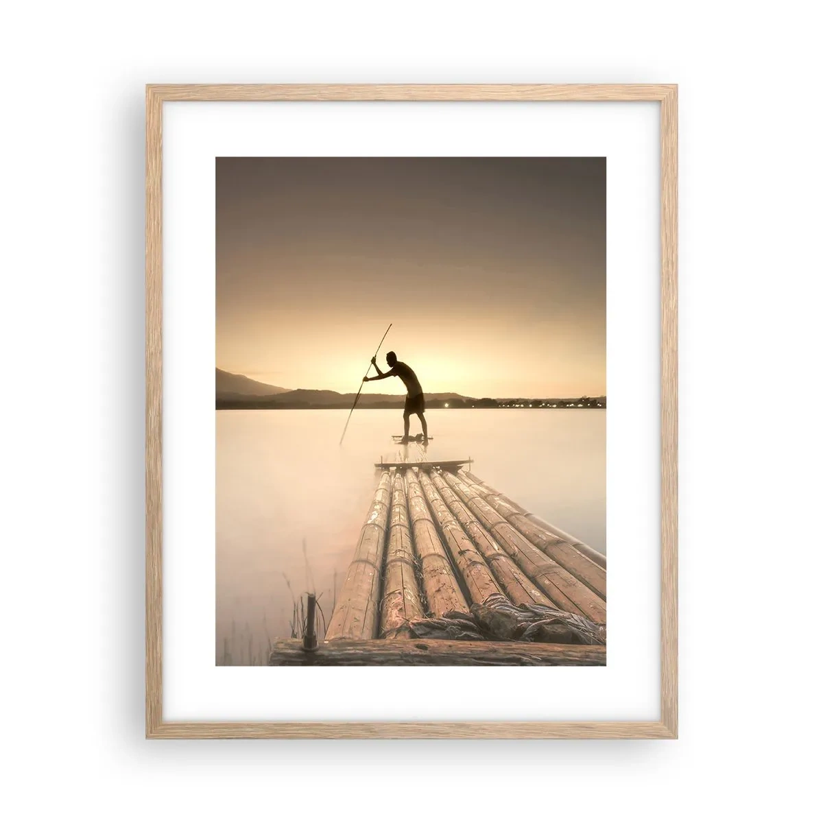 Poster în ramă de stejar deschis - Înainte de odihnă - 40x50 cm