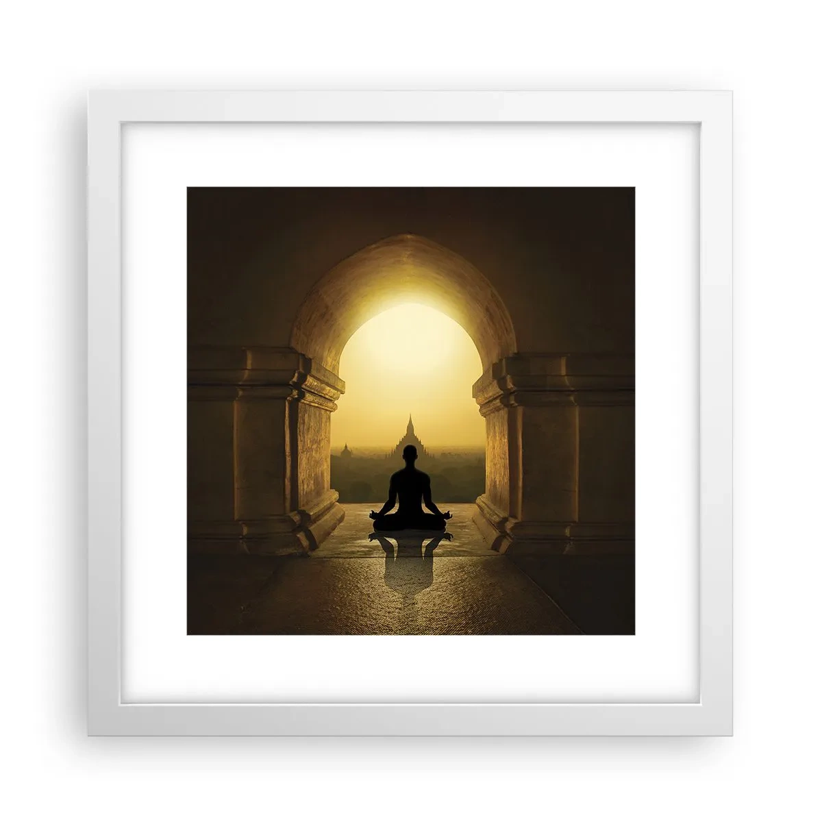 Poster în ramă albă - Armonie completă - 30x30 cm