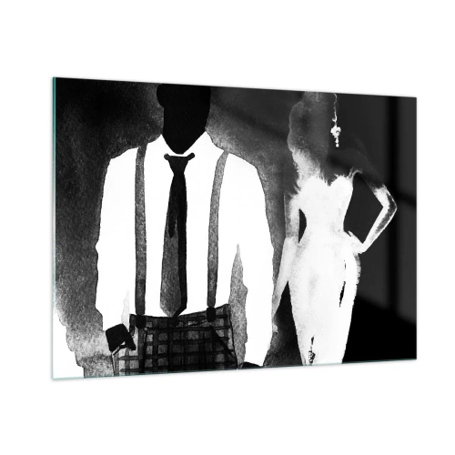 Tablou pe sticlă - Într-o atmosferă noir - 100x70 cm