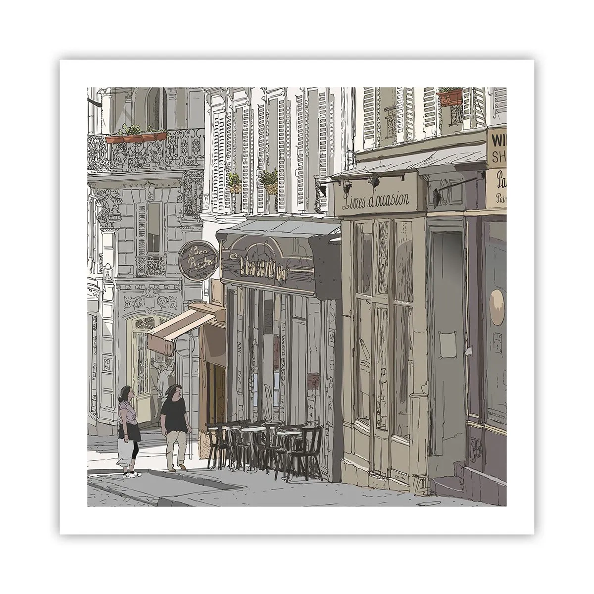 Poster - Bucurii urbane - 60x60 cm