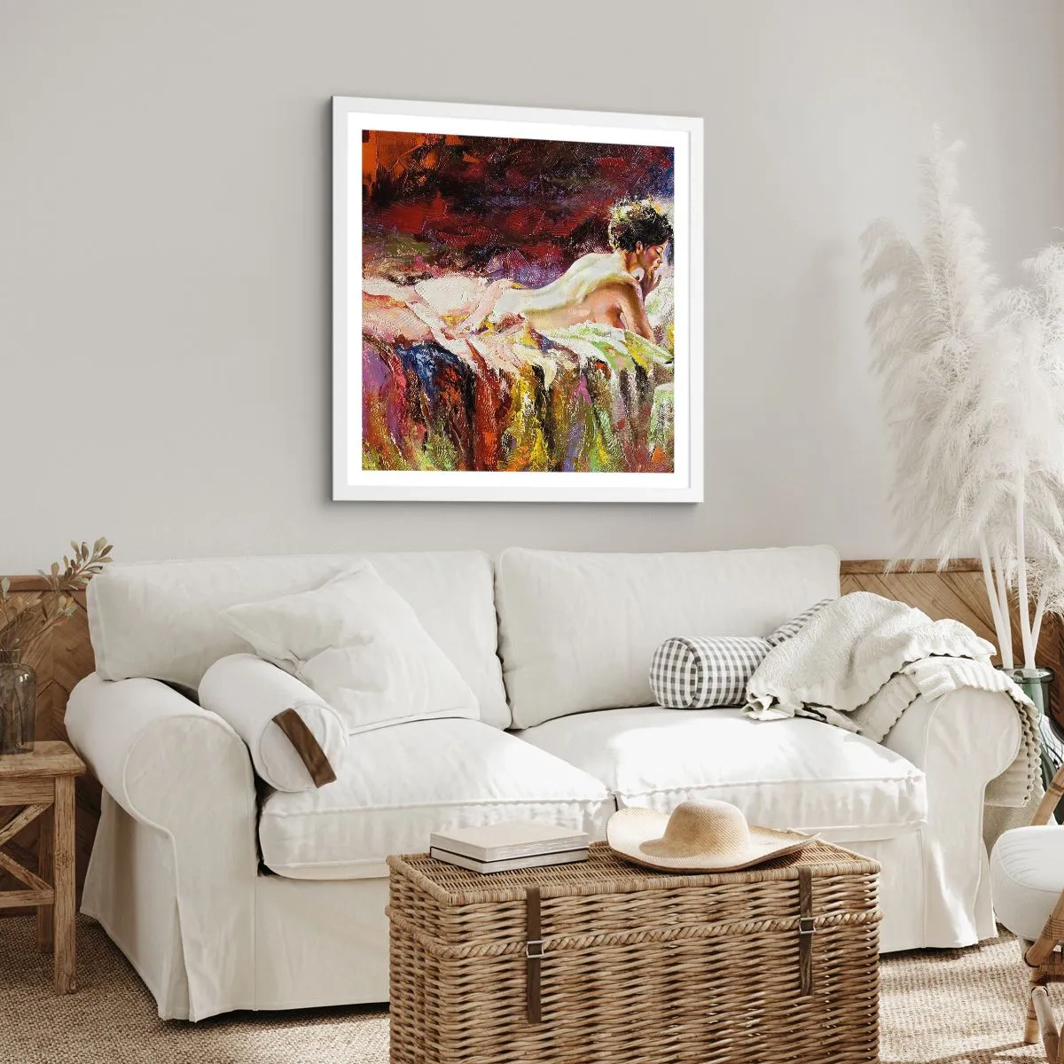 Poster în ramă albă - Venus în gând - 40x40 cm