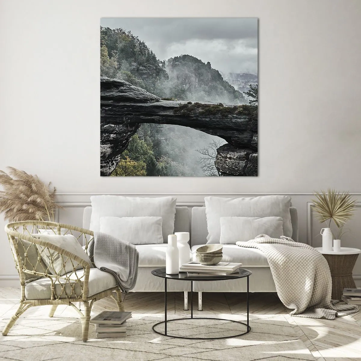 Tablou pe sticlă - Aventura este pe cale să înceapă - 40x40 cm