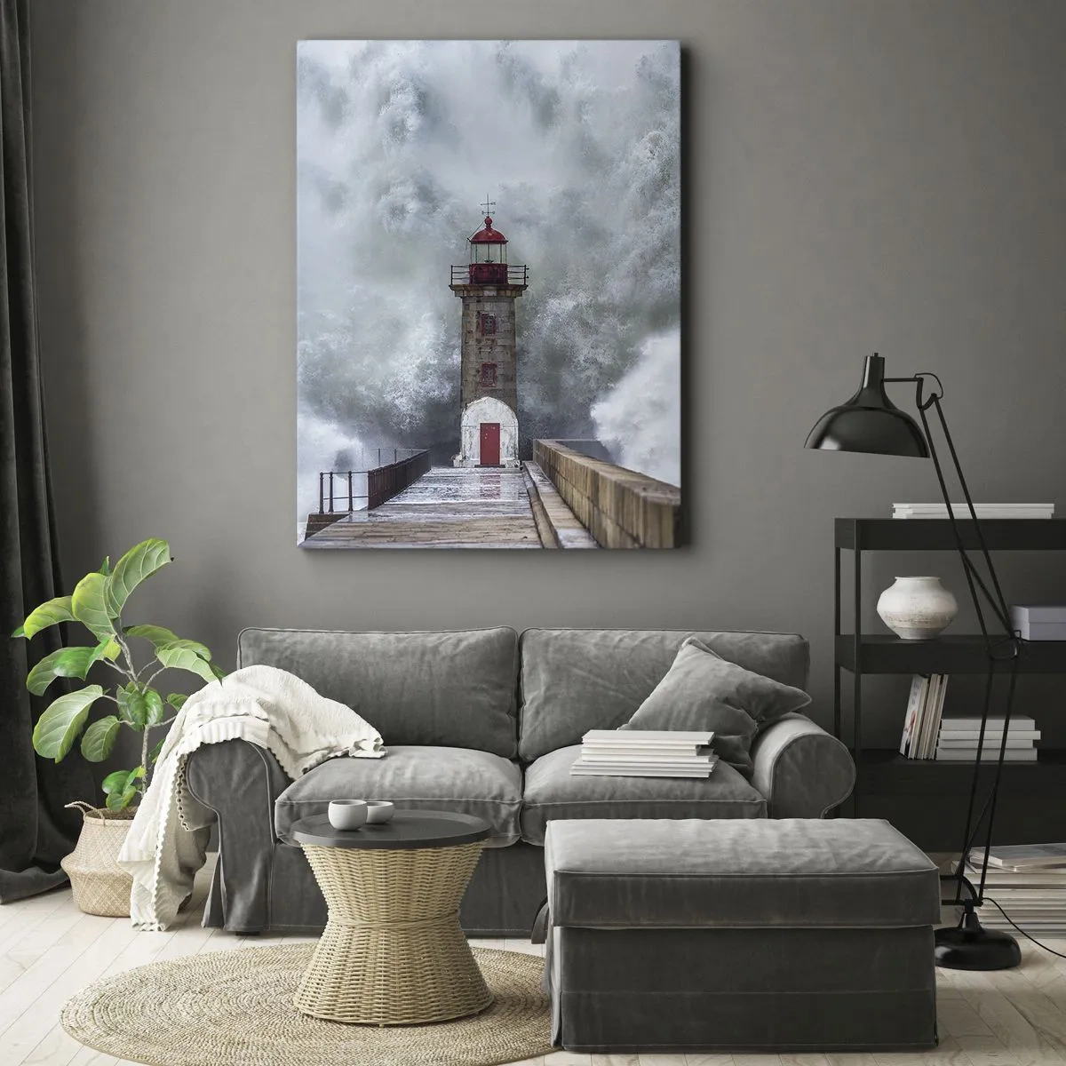 Tablou pe pânză - Zgomotul apelor, sunetul vântului - 45x80 cm