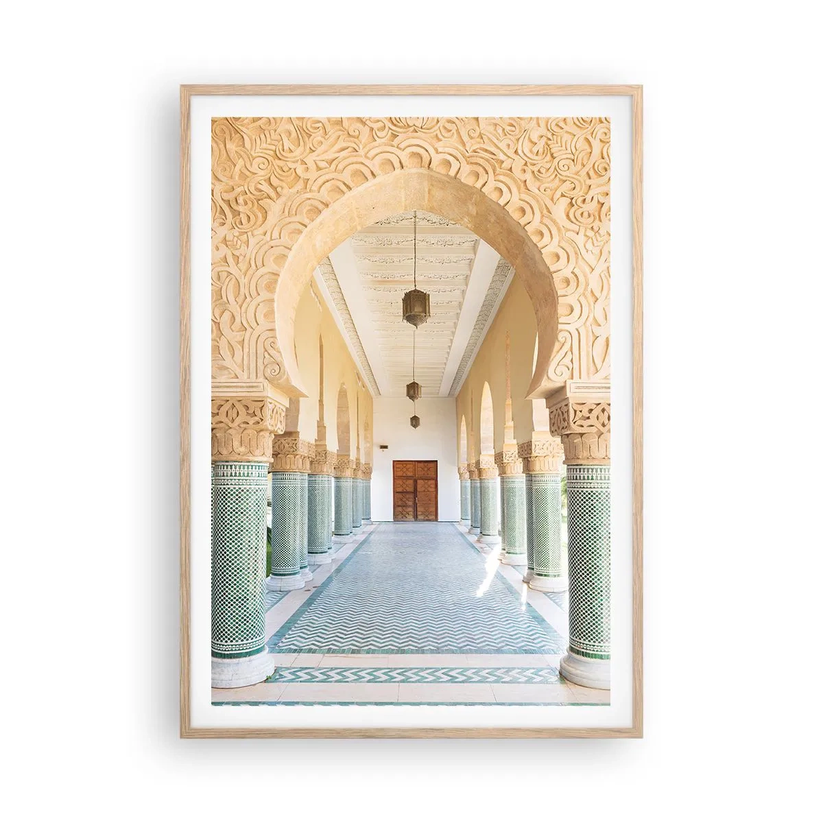 Poster în ramă de stejar deschis - Din poveștile Seherezadei - 70x100 cm