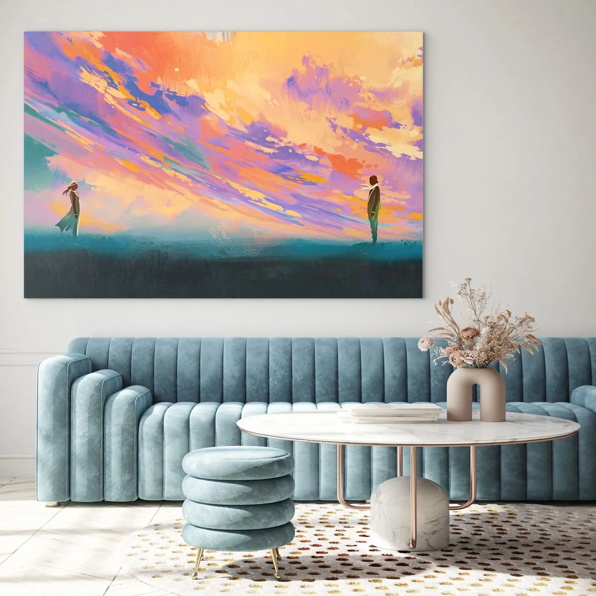 Tablou pe sticlă - Puterea de atracție - 120x80 cm