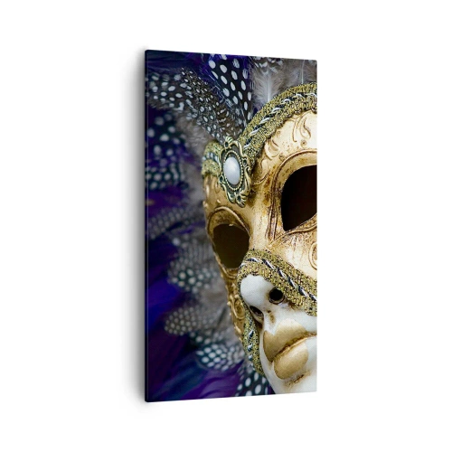 Tablou pe pânză - Portret venețian în aur - 55x100 cm