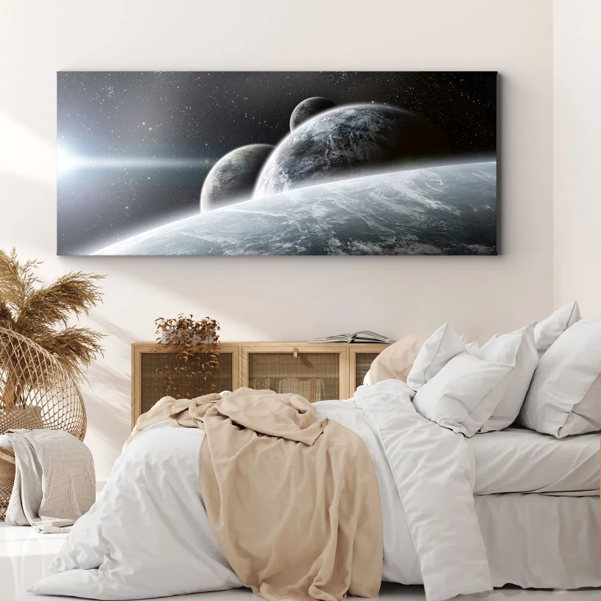 Tablou pe pânză - Muzica cosmică a sferelor - 120x50 cm