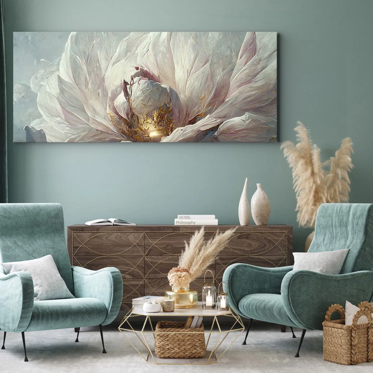 Tablou pe pânză - Înflorește o dată la o sută de ani - 100x40 cm