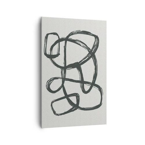 Tablou pe pânză - Abstracție în buclă - 80x120 cm