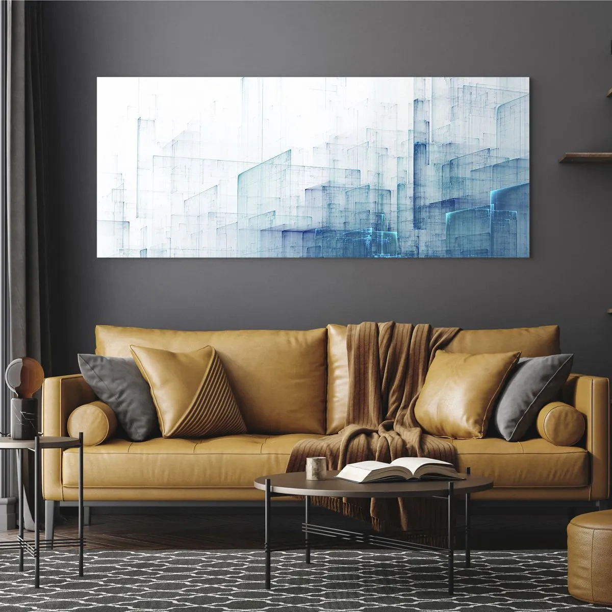 Tablou pe sticlă - Cum a apărut spațiul - 100x40 cm