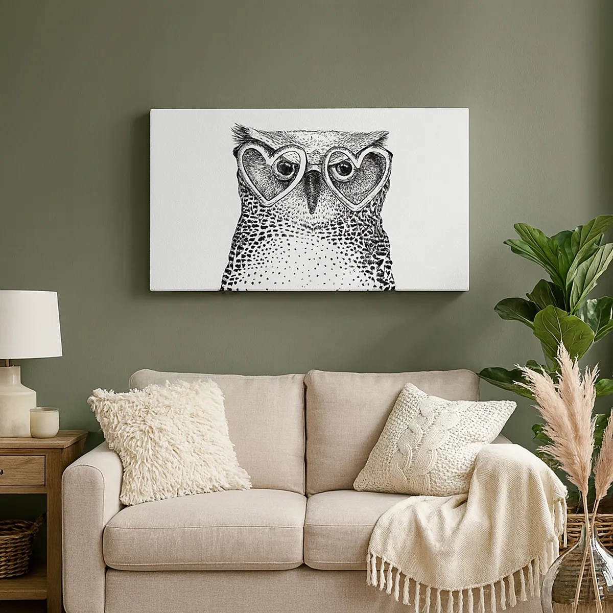 Tablou pe pânză - Cu înțelepciune și dragoste - 30x30 cm