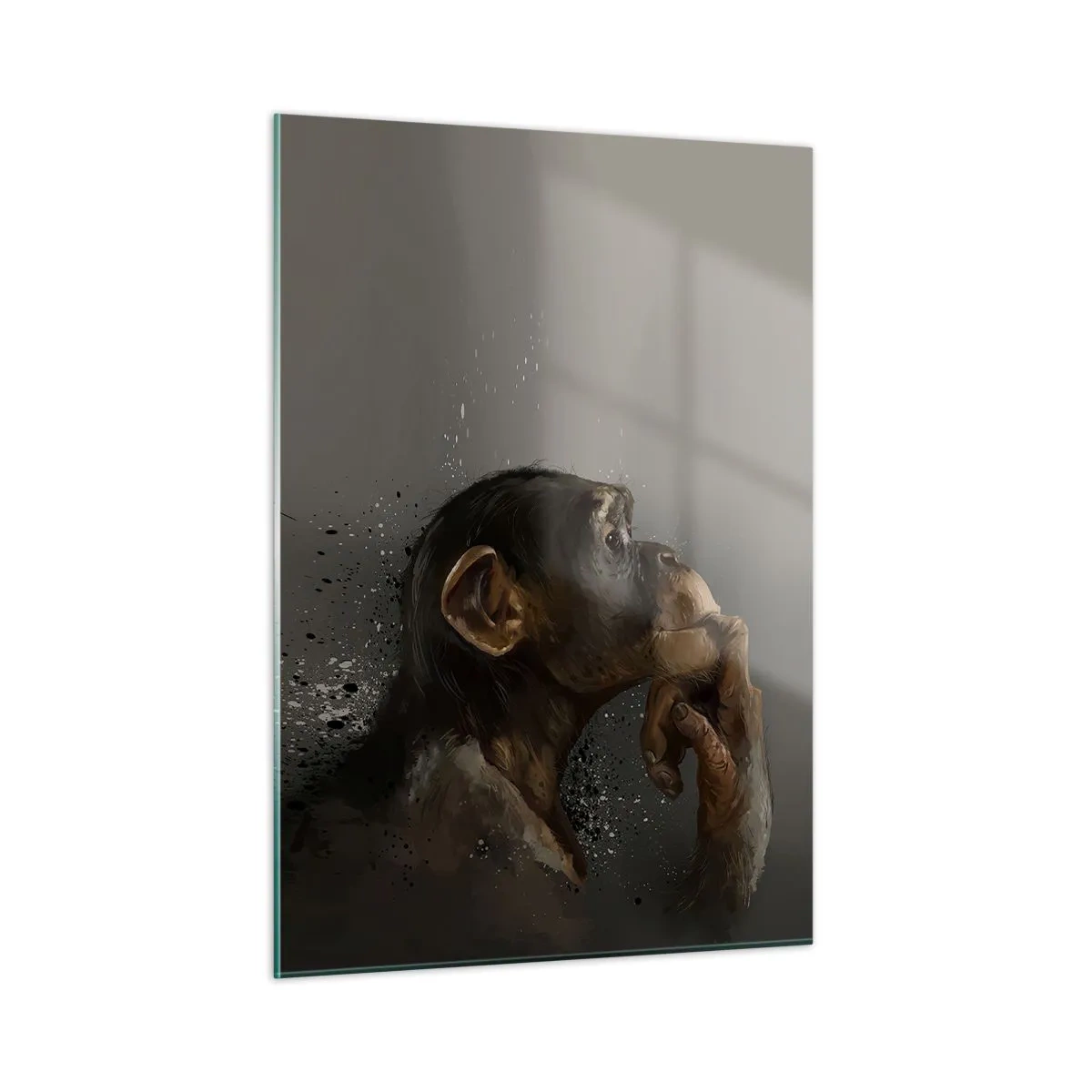 Tablou pe sticlă - Cu siguranță, gânditorul - 50x70 cm