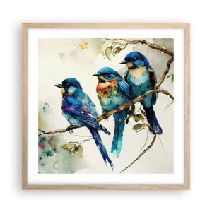 Poster în ramă de stejar deschis - Se simte jignit? - 50x50 cm