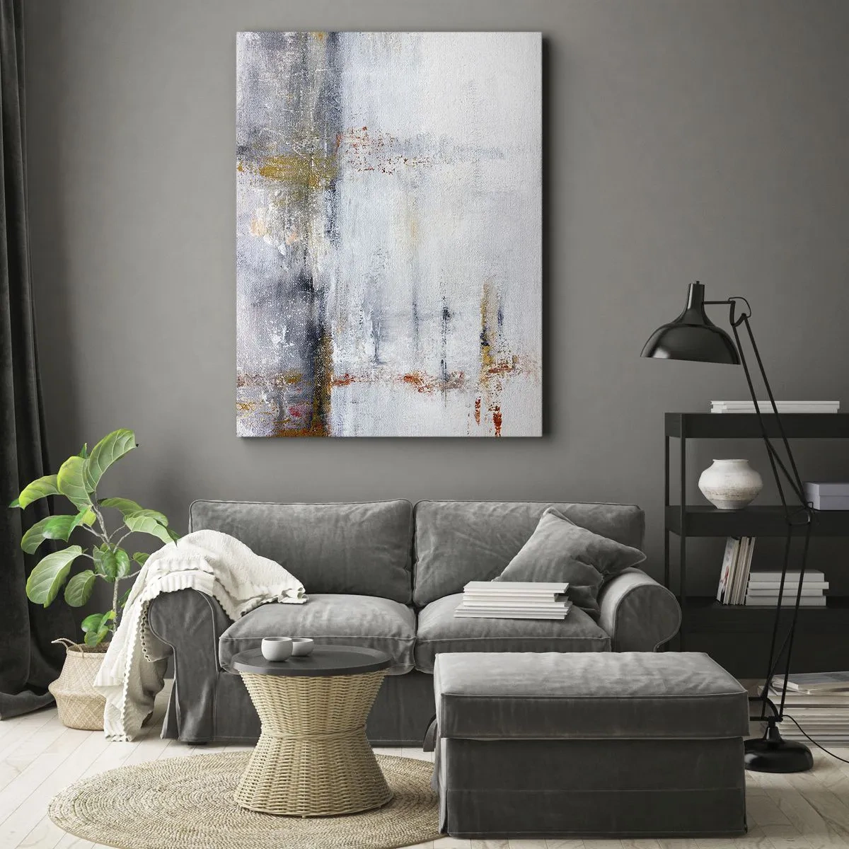 Tablou pe pânză - În spatele cortinei de aer - 65x120 cm