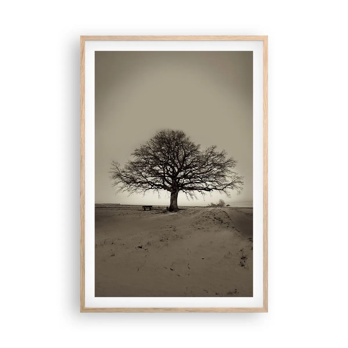 Poster în ramă de stejar deschis - De aici până în veșnicie - 61x91 cm