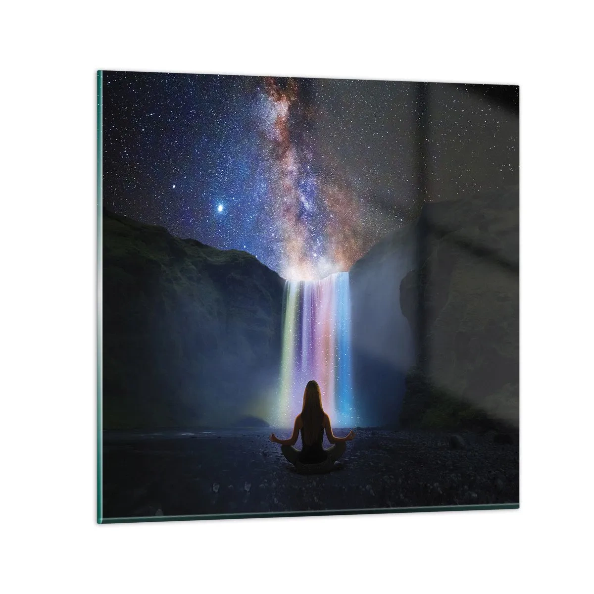 Tablou pe sticlă - Armonie absolută - 40x40 cm