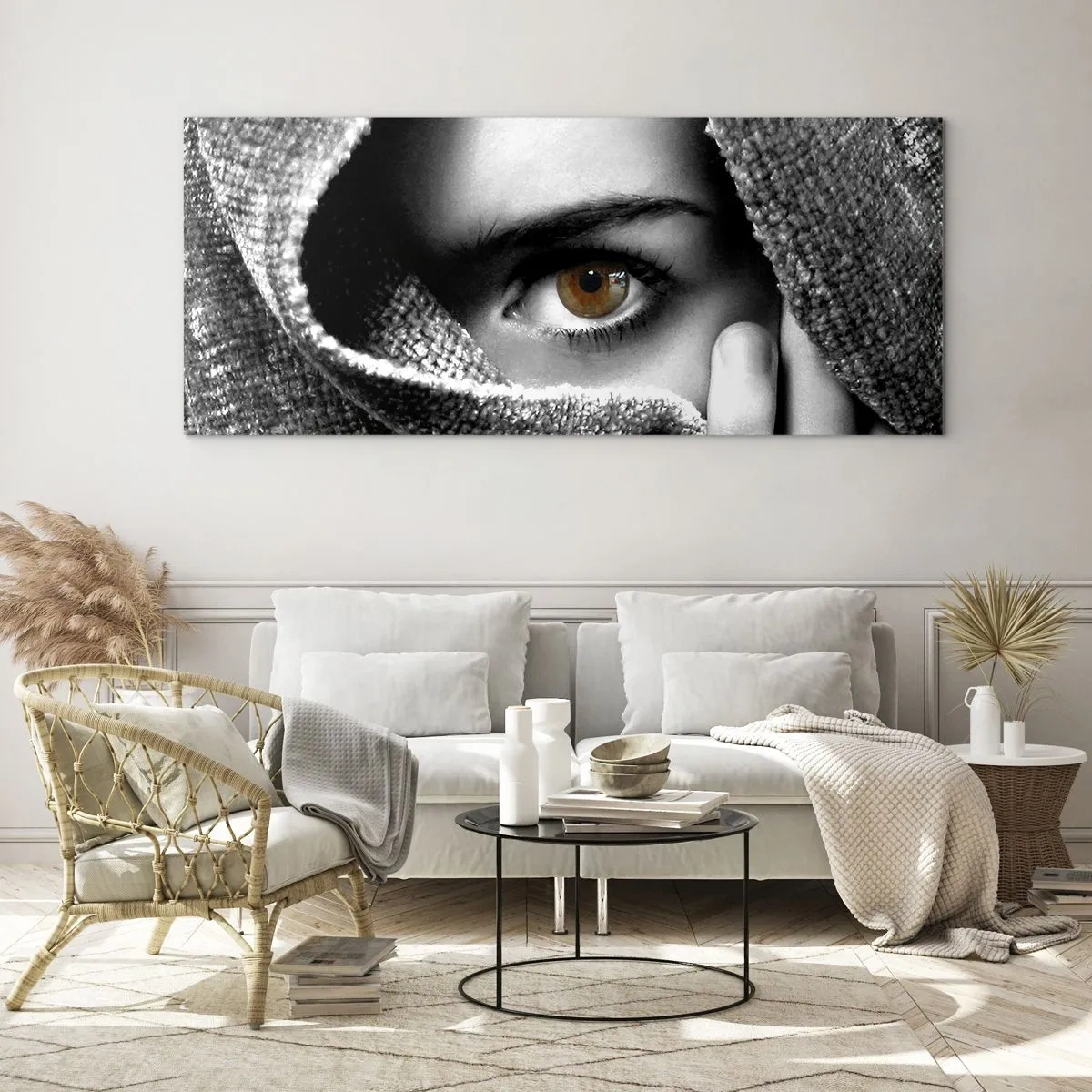 Tablou pe sticlă - Află secretul - 90x30 cm