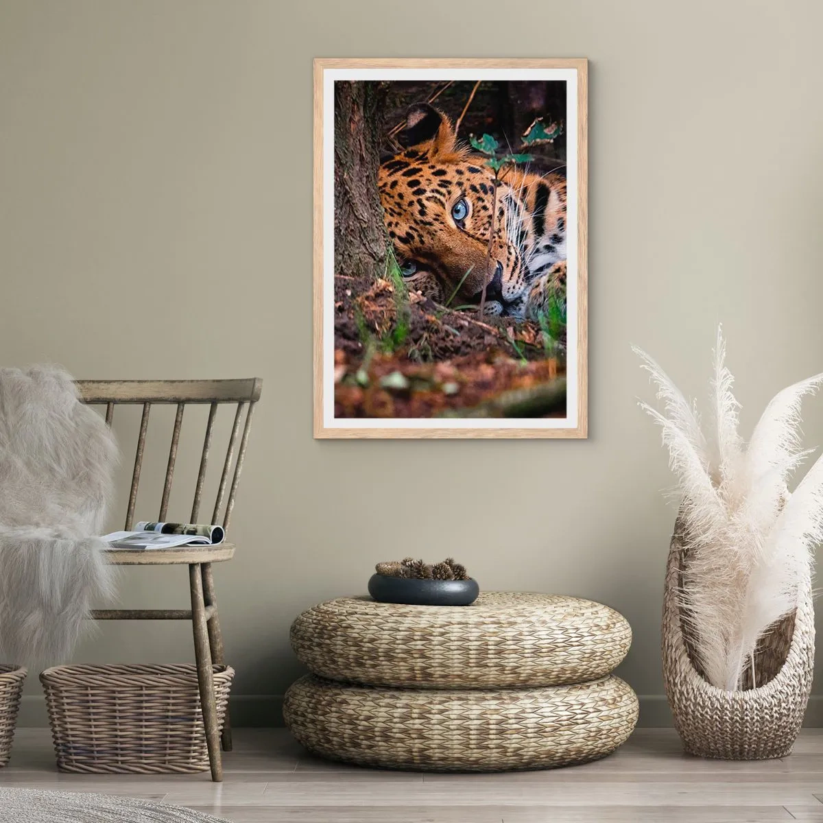 Poster în ramă de stejar deschis - Să ai încredere în mine - 40x50 cm