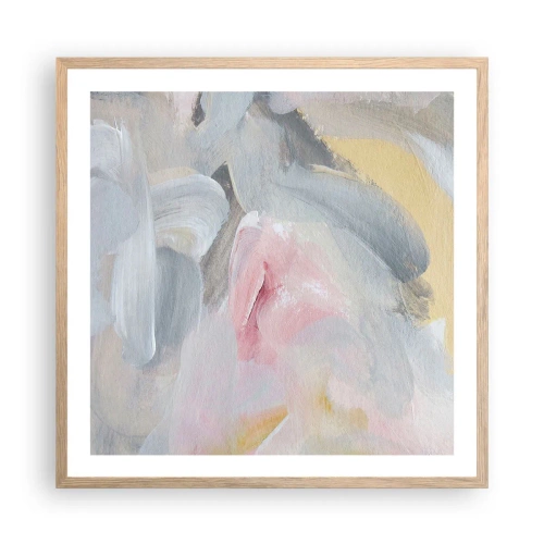 Poster în ramă de stejar deschis - Într-o lume de pastel - 60x60 cm