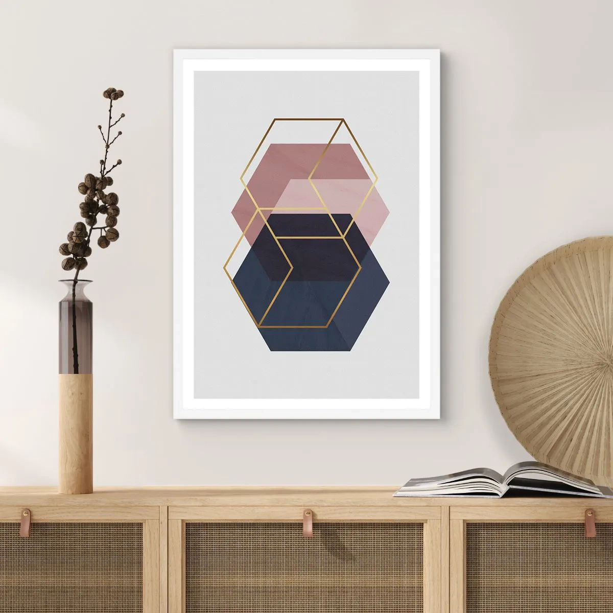 Poster în ramă albă - Puterea simplității - 40x50 cm