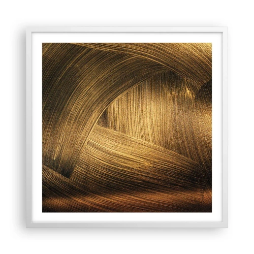 Poster în ramă albă - Într-un labirint de aur - 60x60 cm
