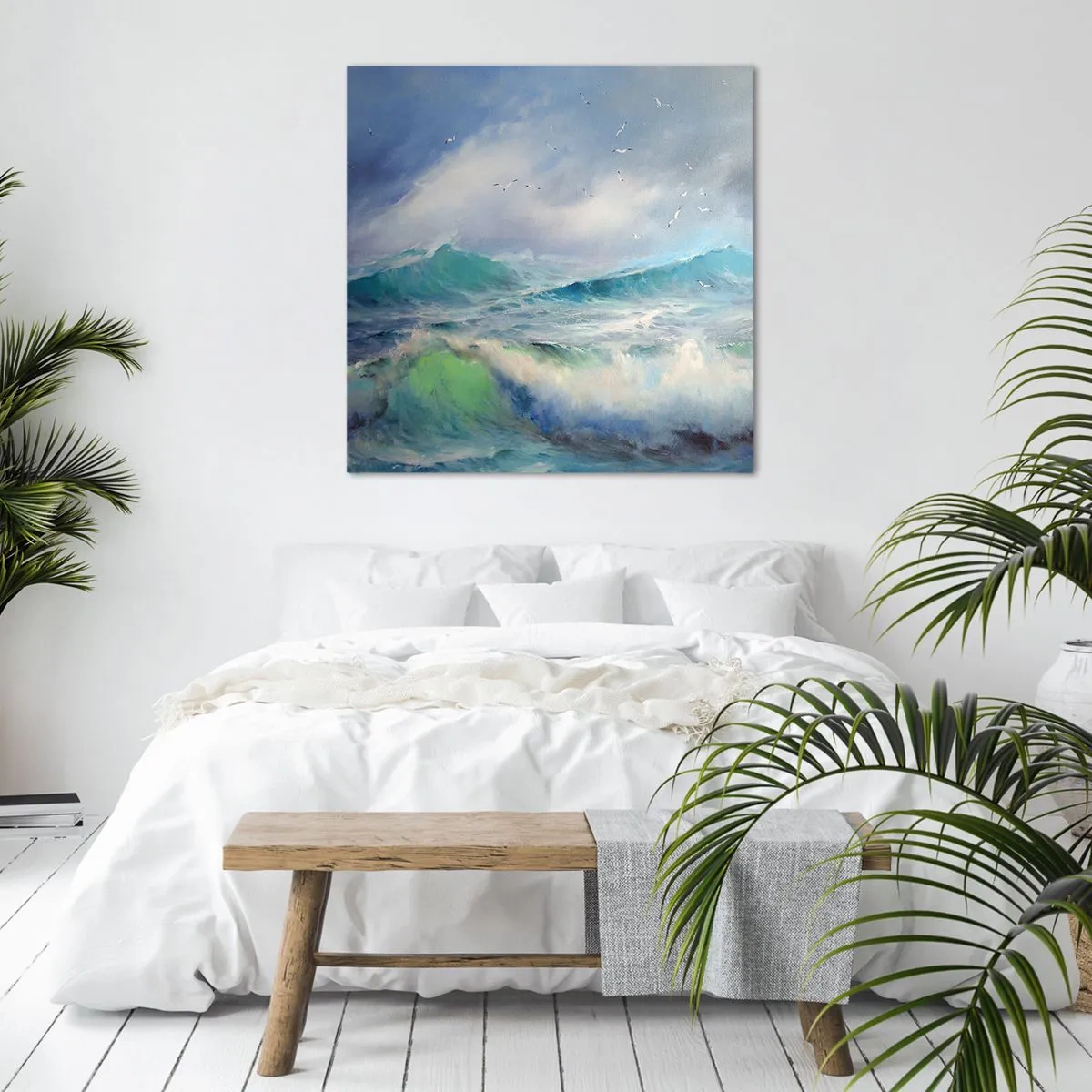 Tablou pe pânză - Vârtejul a gemut de triumf... - 60x60 cm