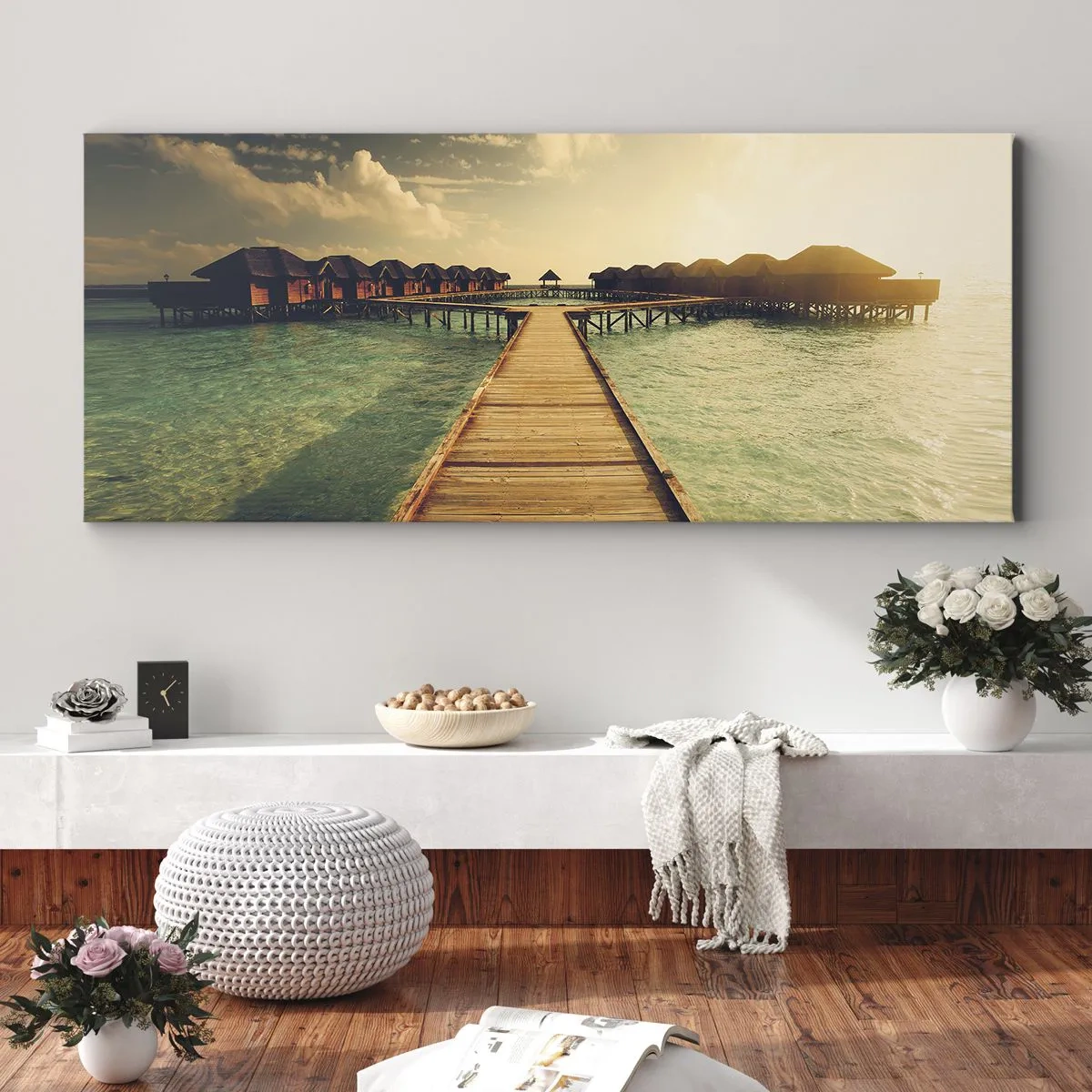 Tablou pe pânză - O invitație caldă - 100x40 cm