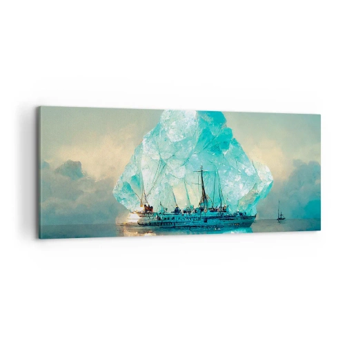Tablou pe pânză - Diamant arctic - 100x40 cm