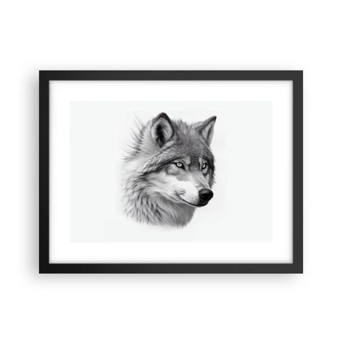 Poster în ramă neagră - Alfa - fără îndoială - 40x30 cm