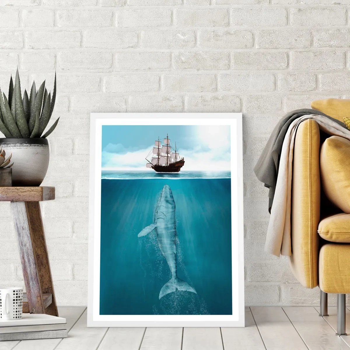 Poster în ramă albă - Este mai bine să nu știi - 50x70 cm