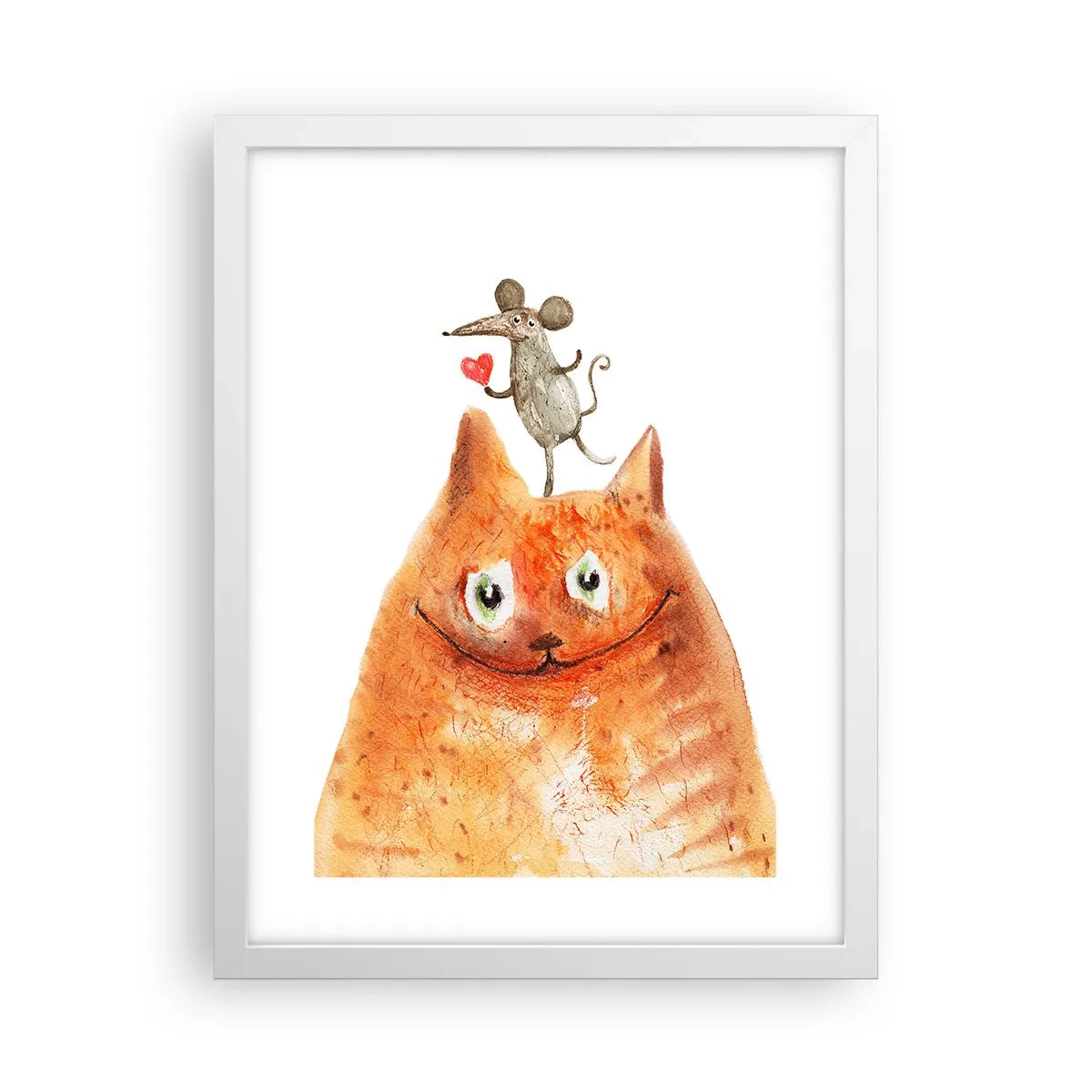 Poster în ramă albă - Paradoxurile iubirii - 30x40 cm