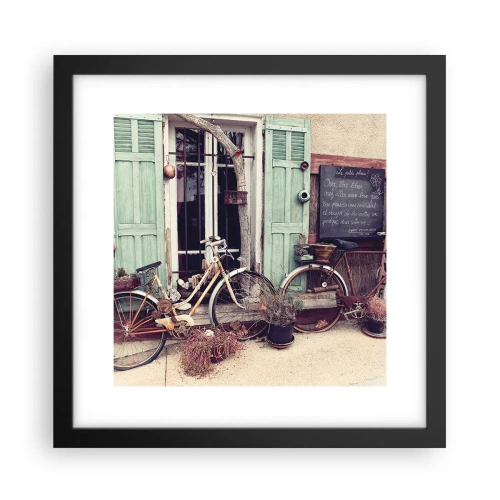 Poster în ramă neagră - Trăiască provincia! - 30x30 cm