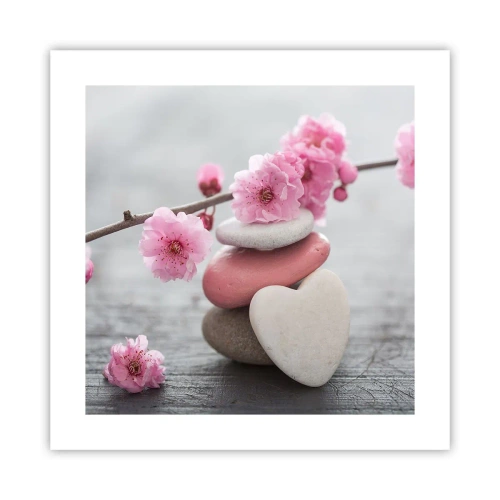Poster - Fericirea florilor de cireș - 40x40 cm