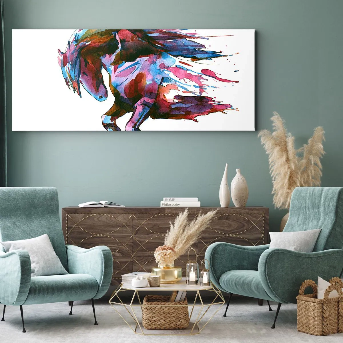 Tablou pe pânză - În exaltare - 100x40 cm
