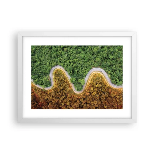 Poster în ramă albă - Frontiere și defilee - 40x30 cm