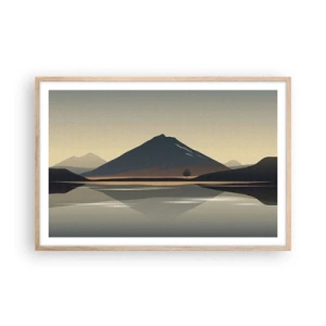 Poster în ramă de stejar deschis - În oglindă - 91x61 cm