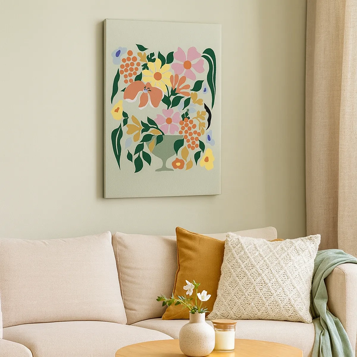 Tablou pe pânză - Buchet plin de viață - 50x70 cm